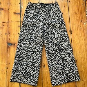 Maeve cheetah print wide leg pants, size 4